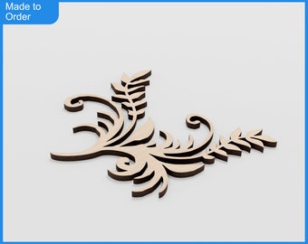 Decorative Floral Wood Trims