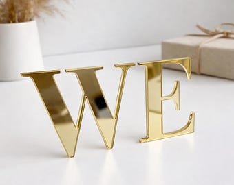 Mirrored Acrylic Individual Letters, Letters for Signs