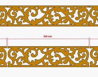 Repeating pattern Filigree Wall Strips