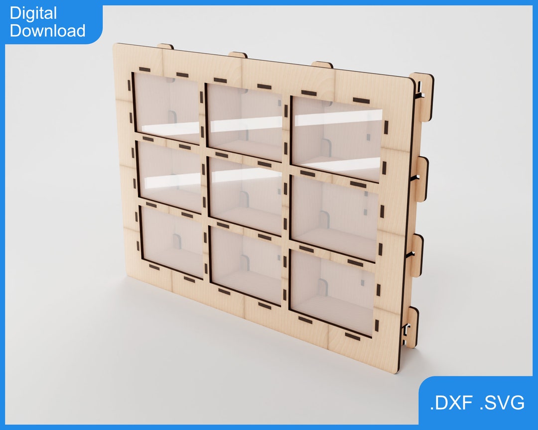 Customizable Modular Display Designed to Order, DXF SVG, Any Size Width, Height, Depth