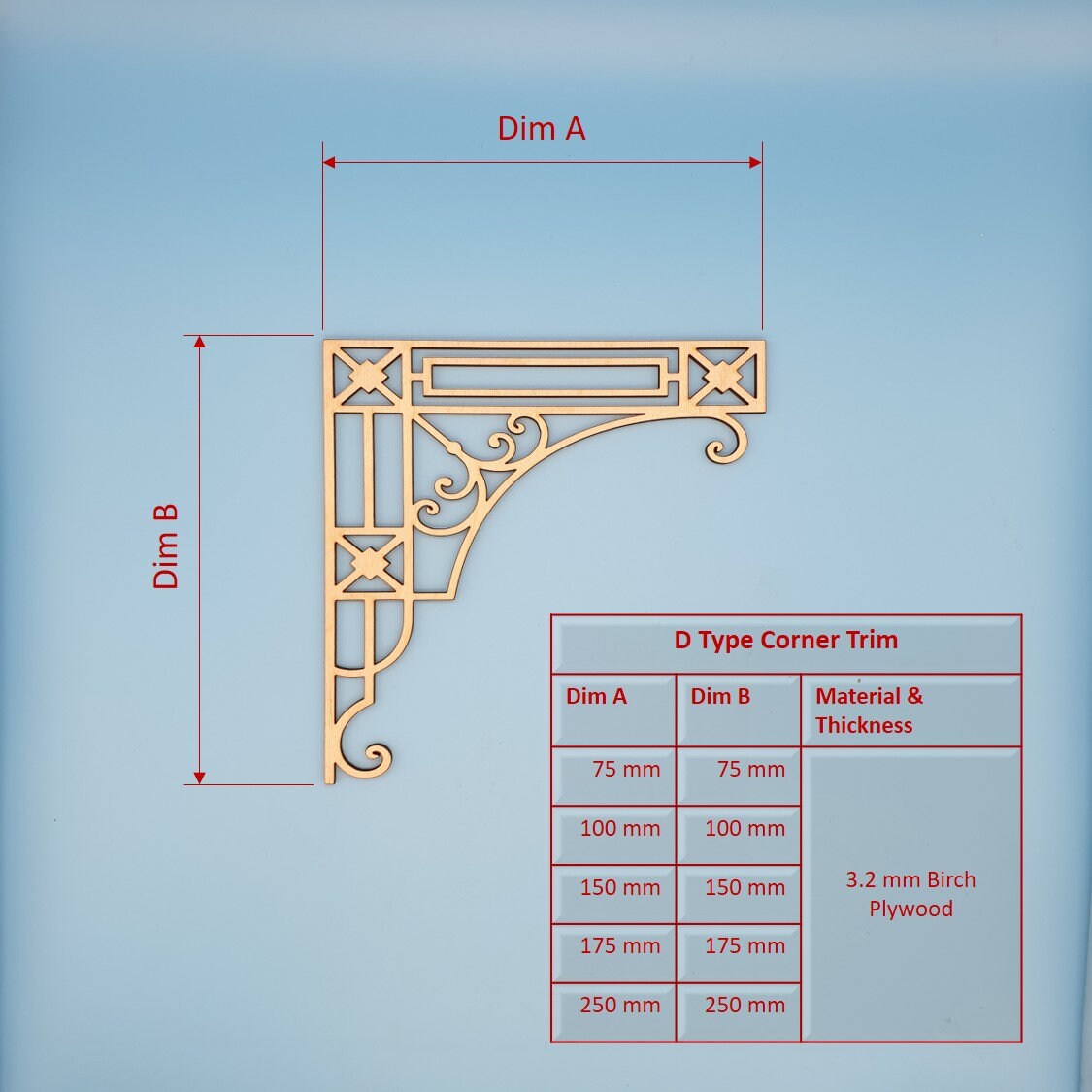 Decorative Corner Trims 5 Styles in 5 Standard Sizes Custom Etsy UK