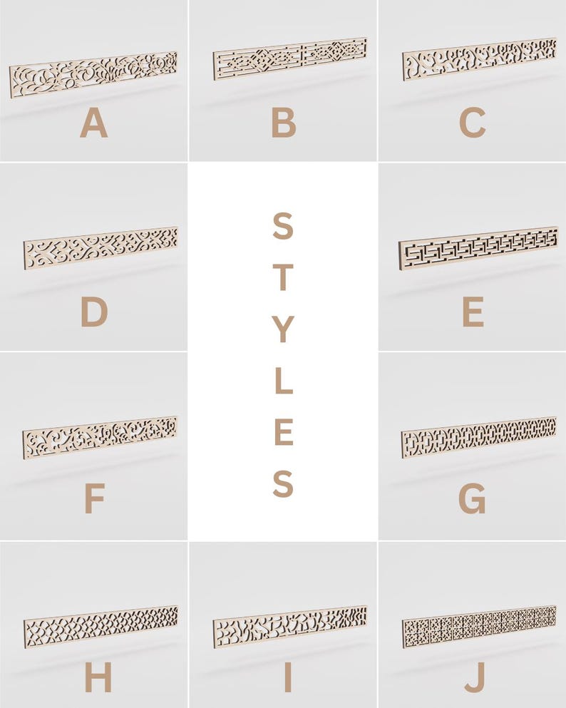 Fretwork Filigree Decorative Strips image 2
