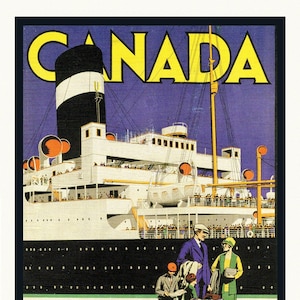 Kanada von Anchor-Donaldson, Reiseposter, auf schwerer Baumwollleinwand, 22x27" ca.