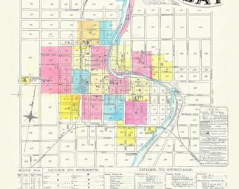 Lindsay Ontario Map available on Etsy
