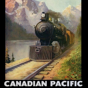 Trans-Canada Ltd., Canadian Pacific Ver. II impresión vintage sobre lienzo, 50 x 70 cm, 20 x 25&quot; aprox.