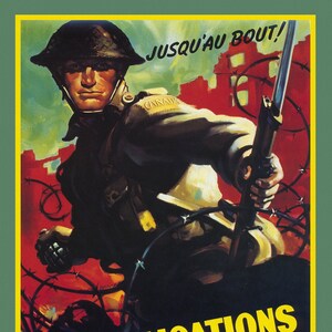 Jusqua' au bout!, Achetez des Obligatios de la Victoire, on heavy cotton canvas, 22x27in