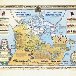 The North West Mounted Police ( Royal Canadian Mounted Police), 196, on heavy cotton canvas, 22x27"