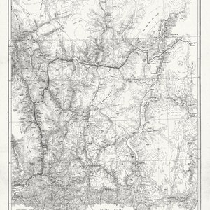 Mappa della porzione dell'interno meridionale della Columbia Britannica, le esplorazioni nel 1877, Dawson, , mappa su tela di cotone pesante, 20 x 25 " circa.