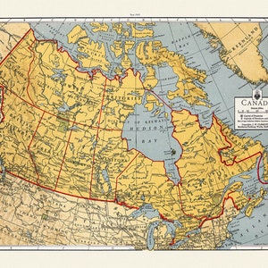 J.W. Clement Co., Canada, 1943 Ver. I, map on heavy cotton canvas, 22x27" approx.