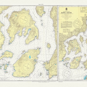 Howe Sound, British Columbia, A Topographical Map,1952