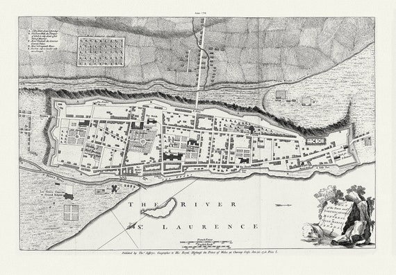 Jefferys, Montreal or Ville Marie, 1758