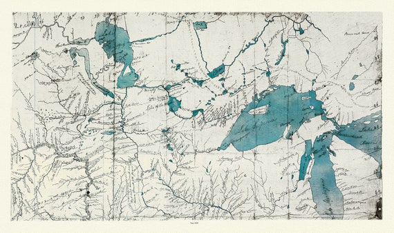 A map of part of the continent of North America, to the Pacific and between latitude 35 and 52 North, 1830, map on canvas, 22x27"