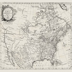 Carver, A new map of North America, from the latest discoveries, 1778 , map on heavy cotton canvas, 22x27" approx.