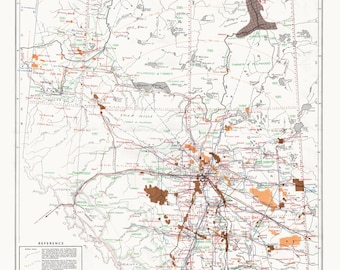 Province of Alberta, Canada resources and development, 1958 , map on heavy cotton canvas, 22x27&quot; approx.