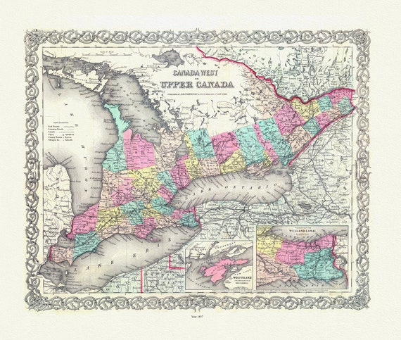 EOntario: Upper Canada. 1857