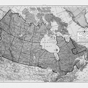 J.W. Clement Co., Canada, 1943 Ver. Bw7, map on heavy cotton canvas, 22x27" approx.