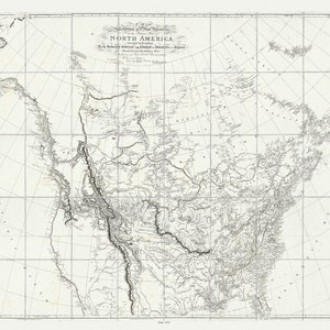 Arrowsmith, Nowe odkrycia we wnętrzu Ameryki Północnej, 1814, mapa na grubym bawełnianym płótnie, ok. 22x27".