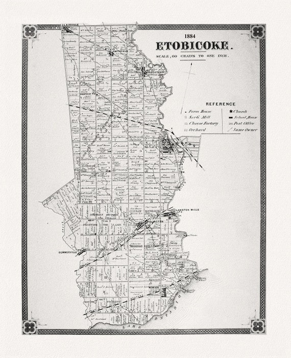 Etobicoke, York County Atlas, 1884