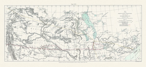 North West Territory illustrating the British and US boundary line. Surveyed by the Joint Commission, 1872-3-4.1876, map 21x36"