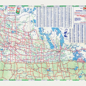 Road Map of the Provinces of Manitoba and Saskatchewan, 1940 Sheet 2