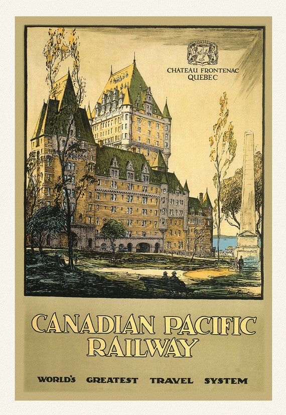 Chateau Frontenac, Canadian Pacific Railway, 1927