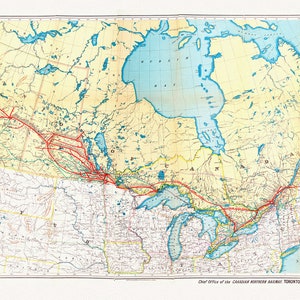 Canada Southern Railway, 1906, Karte auf schwerer Baumwollleinwand, ca.