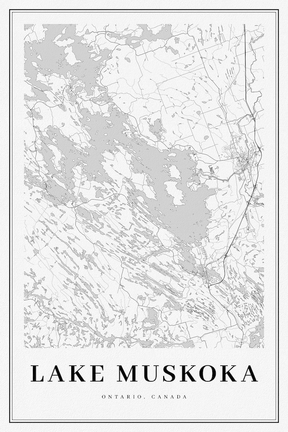 Ontario, Lake Muskoka, A Modern Map