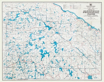 algonquin hiking trails map