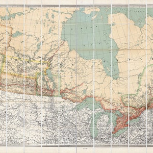 Mapa przedstawiająca koleje Kanady, 1886, mapa na grubym płótnie bawełnianym, 50 x 70 cm, ok. 20 x 25 cali.