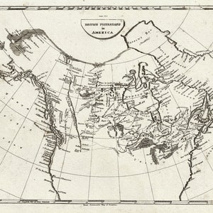 Arrowsmith, British possessions in America, 1812, map on heavy cotton canvas, 22x27" approx.