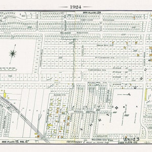 Teller 126, Toronto North and West, Old Hunt Club in Bathurst, 1924, Karte auf schwerer Baumwollleinwand, 20 x 30" oder 50 x 75cm. ca.