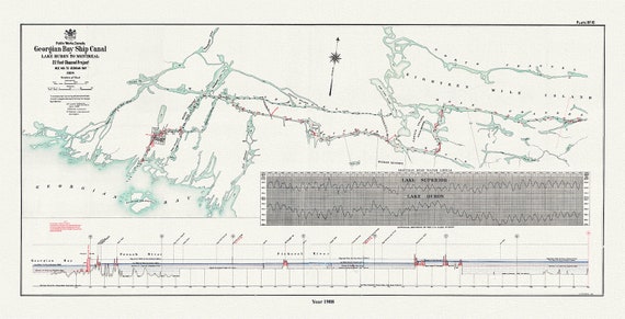 The Georgian Bay Ship Canal from Lake Huron to Montreal, 1908