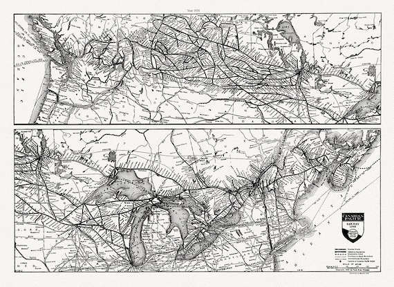 Canadian Pacific Railway, Railway Lines Canada, 1938