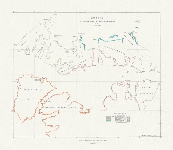 Arctic discoveries and explorations up to July 1853, (1910)