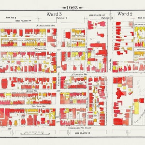 Plate 16, Toronto Downtown East, Allan Gardens, 1923, Map on heavy cotton canvas, 18x27in. approx.