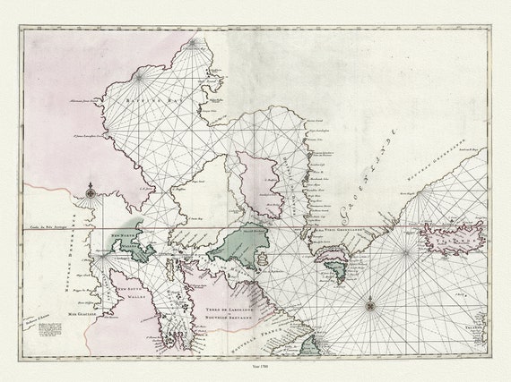 Carte particulière de l'Amerique septentrionale ou sont compris le destroit de Davids, le destroit de Hudson, Mortier auth.,1700, 20x25"