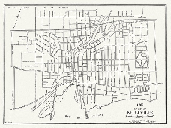 The City of Belleville, Hastings County, Ontario, 1953