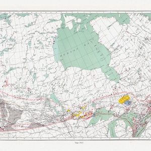 カナダ。内務省、カナダ自治領の鉱物地図、1915 年、厚手の綿キャンバスに印刷された地図、約 22 x 27 インチ。