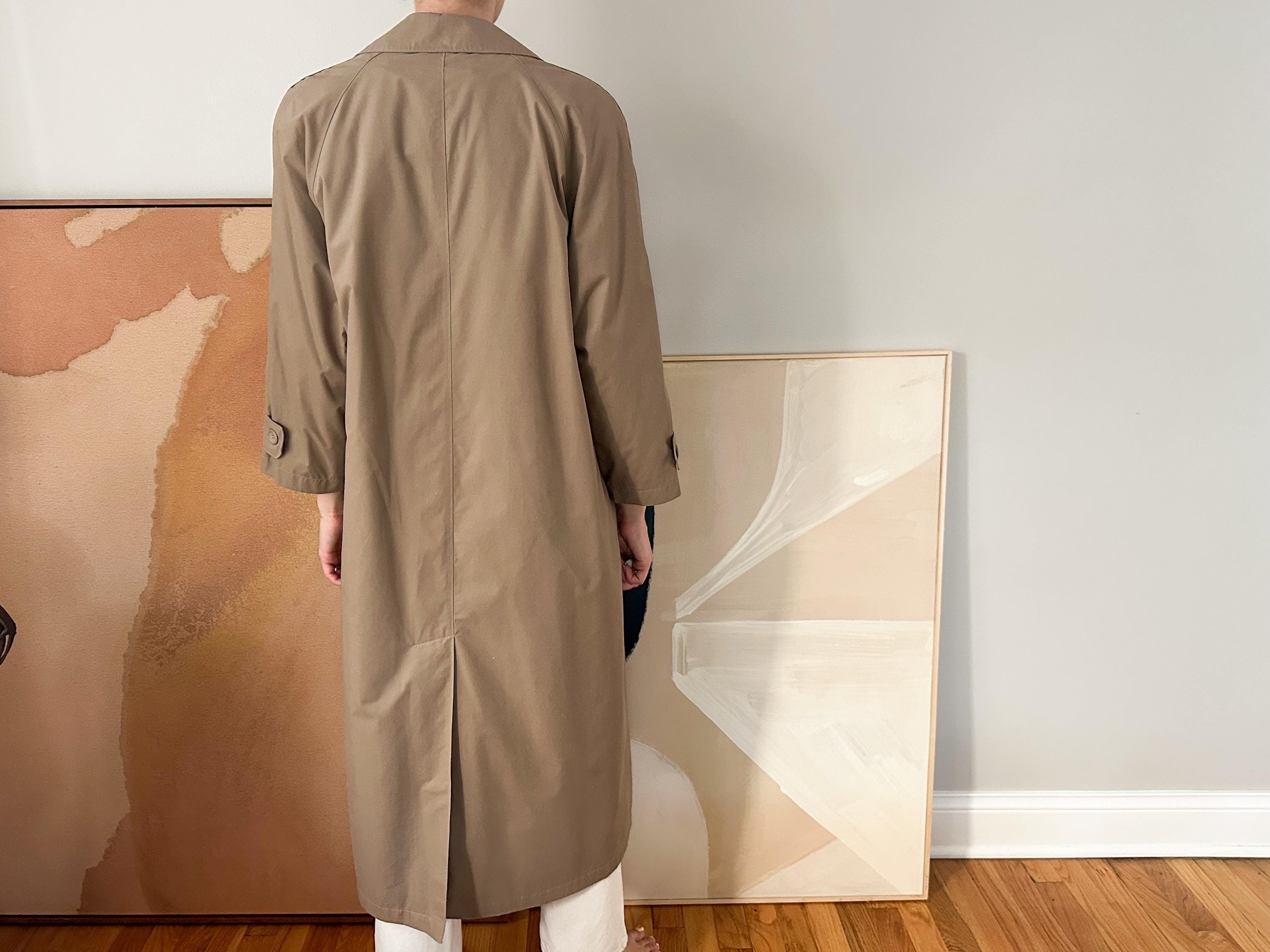 Vintage London Fog Trench Coat With Removable Lining Khaki