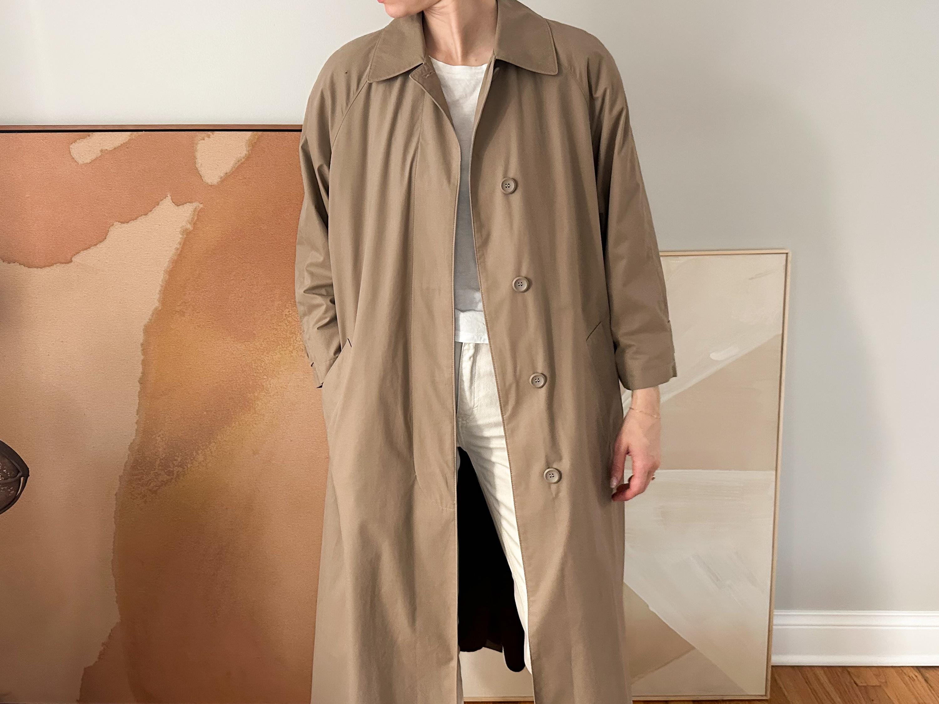 Vintage London Fog Trench Coat With Removable Lining Khaki