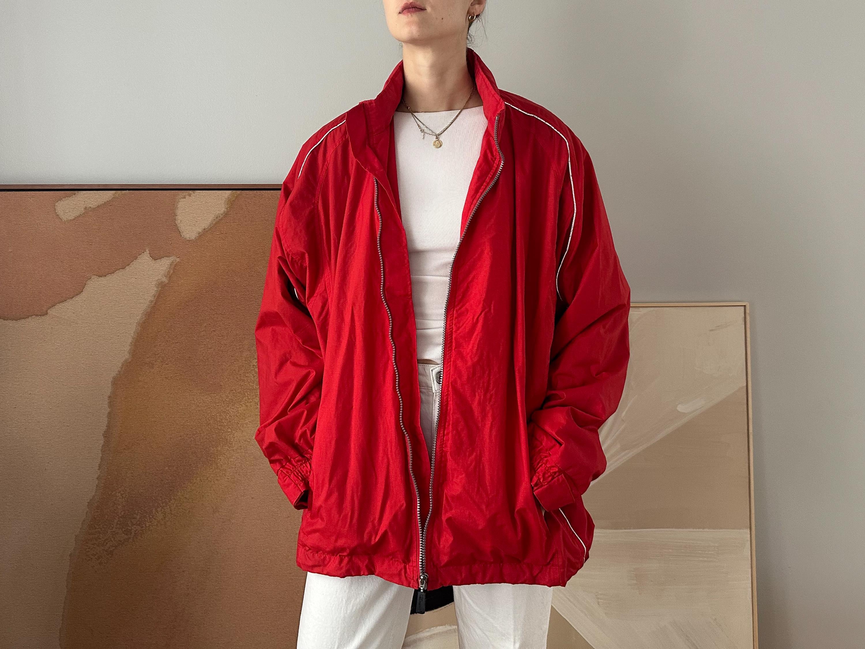 Vintage Pro Celebrity Red Nylon Windbreaker Jacket | 90s American