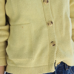 BKG & Company New York Yellow Button Cardigan Sweater Mock Neck image 7