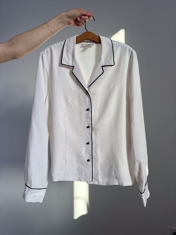 Talbots white blouse on sale