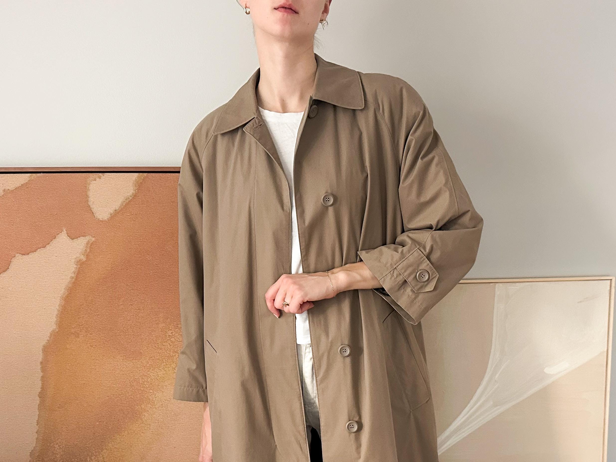 Vintage London Fog Trench Coat With Removable Lining Khaki