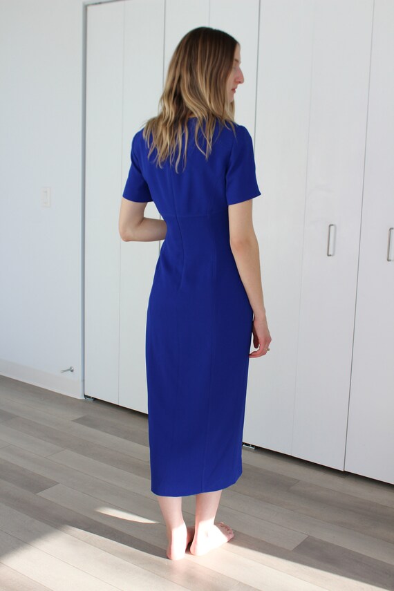 Vintage Liz Claiborne Dress | Cobalt Blue Made in… - image 7