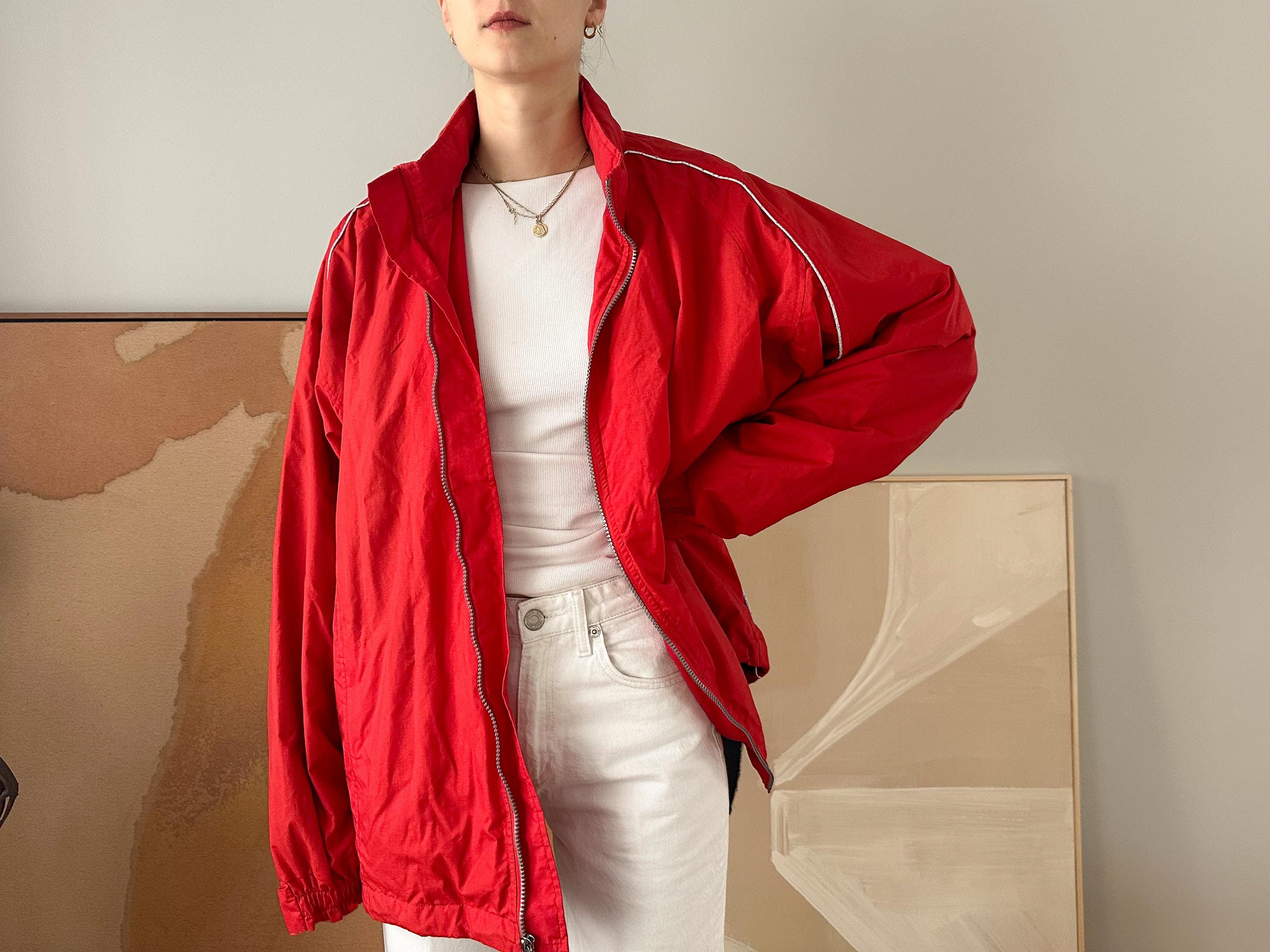 Vintage Pro Celebrity Red Nylon Windbreaker Jacket | 90s American