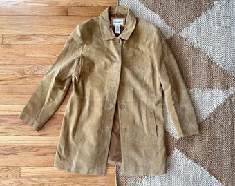 50s 60s suede leather jacket 襤褸 Vtg 50s 60s Excelled Brown Suede Leather Bomber Jacket Coat Esko