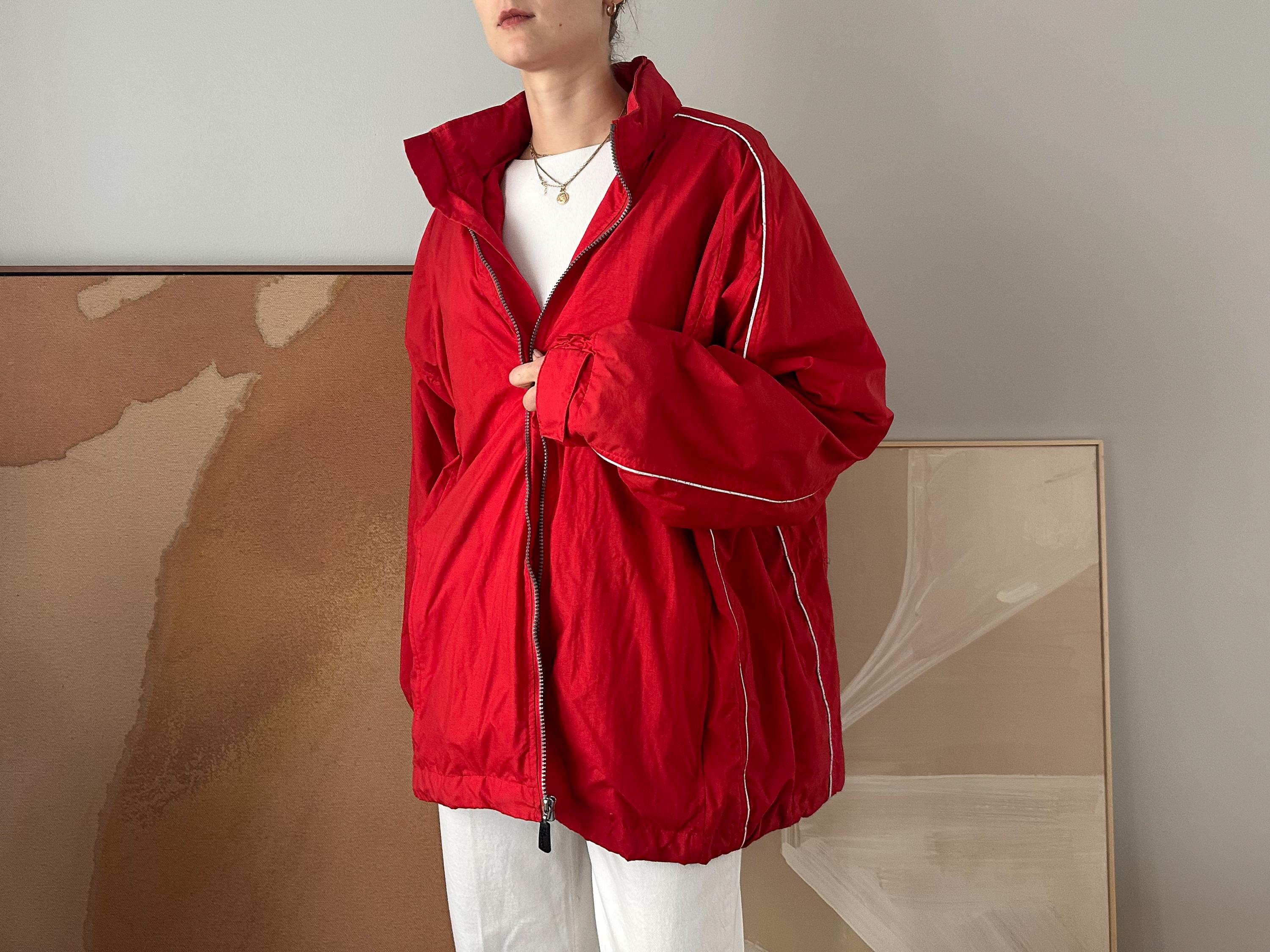 Vintage Pro Celebrity Red Nylon Windbreaker Jacket | 90s American