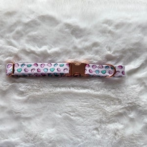 Love heart macaroons dog collar