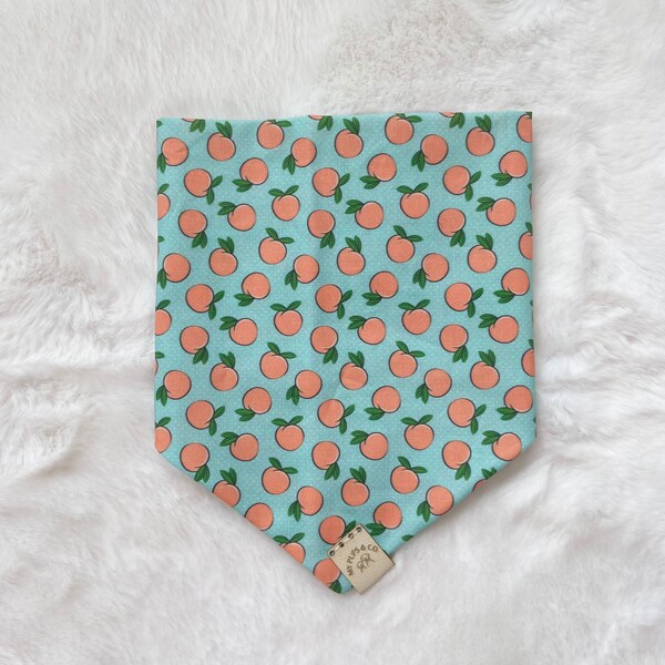 Peach Dog Bandana Etsy